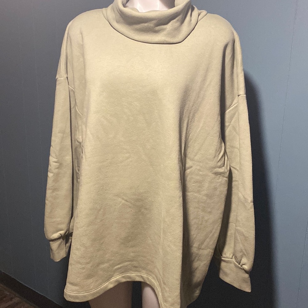 Ava Viv Womens plus size cowl neck sweatshirt